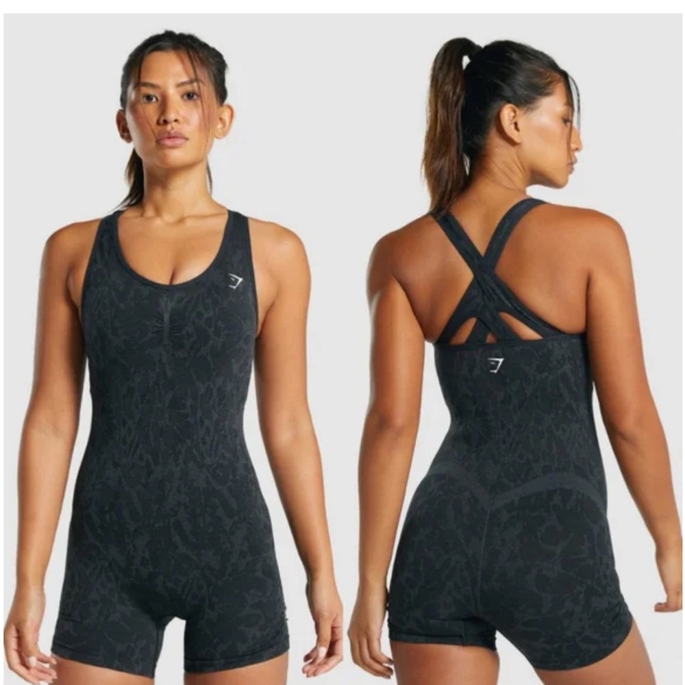 Gymshark Adapt Animal Seamless All in one - Butterfly/Black